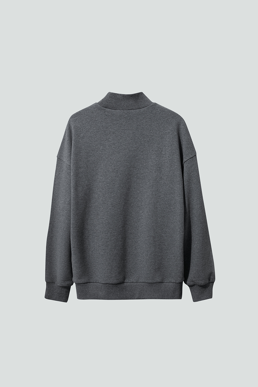 High Neck Letter Printed Sweatshirt|AMII-AMII.com