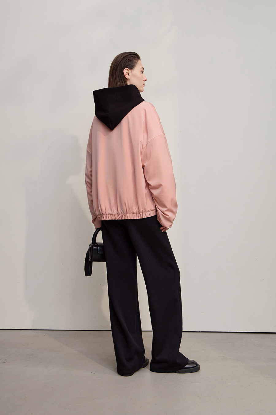 Satin Baseball Collar Jacket|AMII-AMII.com