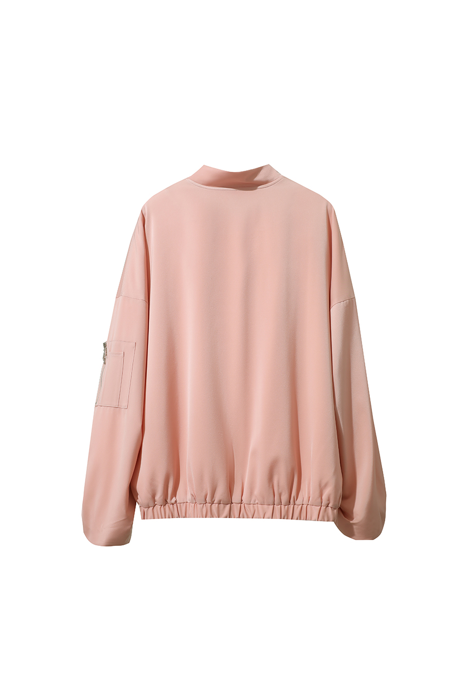 Satin Baseball Collar Jacket|AMII-AMII.com