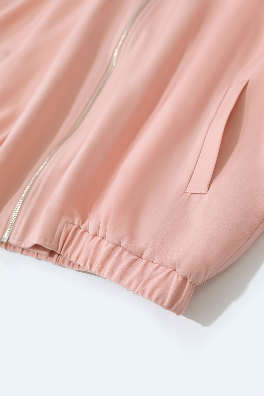 Satin Baseball Collar Jacket|AMII-AMII.com