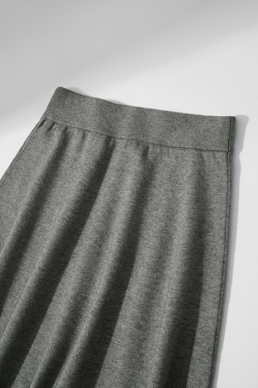 Fringed A - line Knitted Skirt|AMII-AMII.com