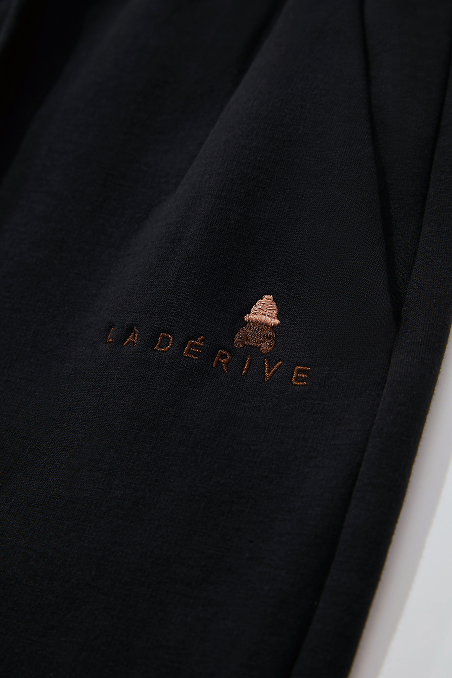 Bear Embroidered Brushed Pants|AMII-AMII.com