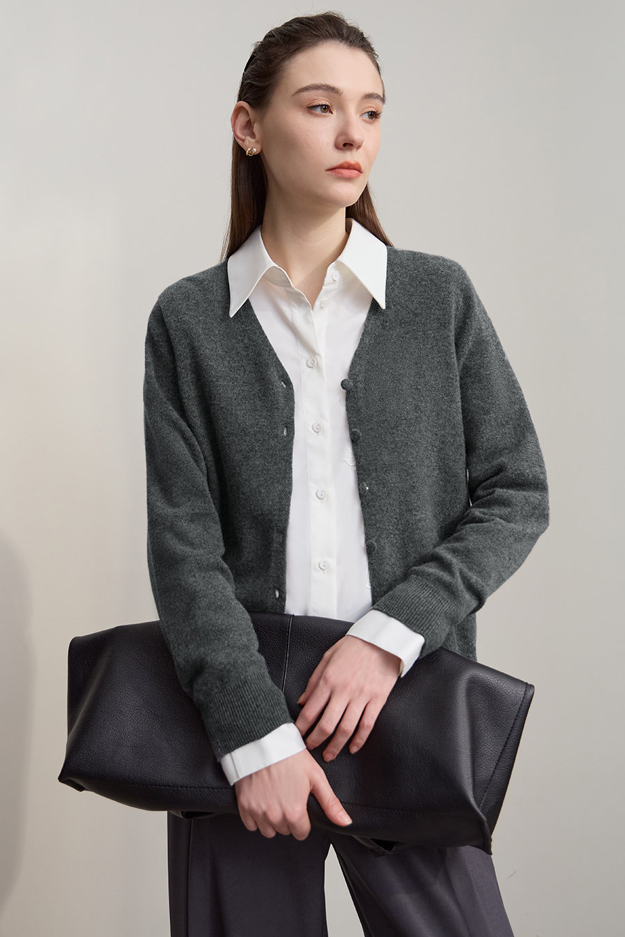 Wool & Cashmere Knit Cardigan