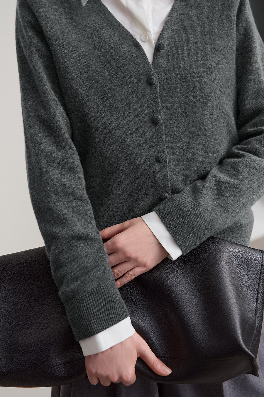 Wool & Cashmere Knit Cardigan