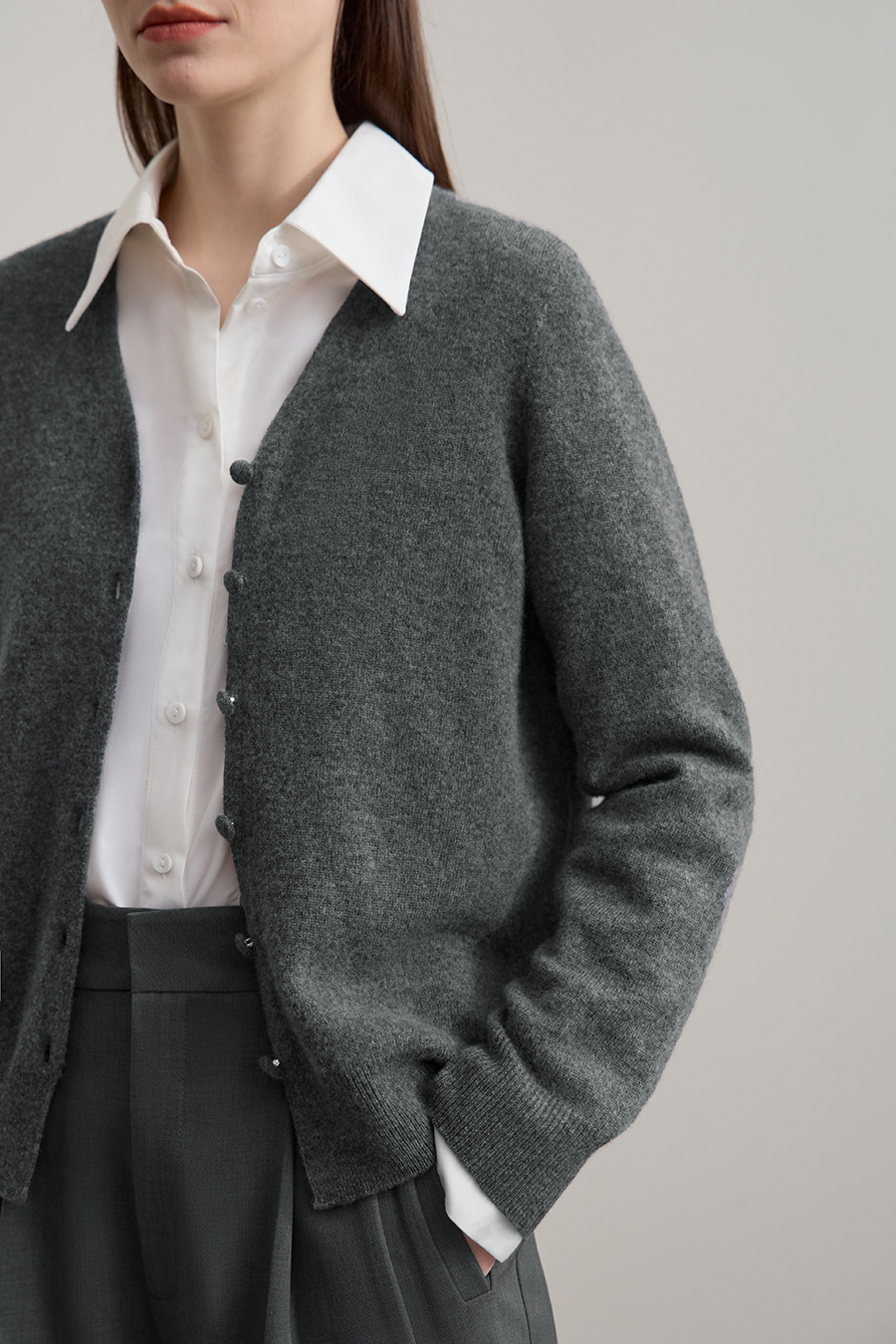 Wool & Cashmere Knit Cardigan