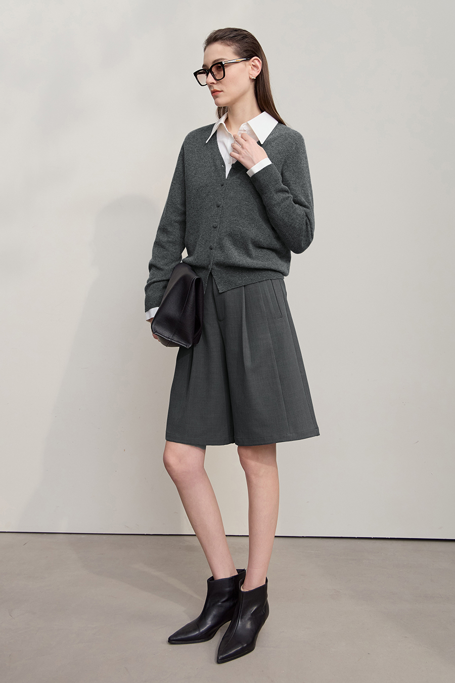 Wool & Cashmere Knit Cardigan