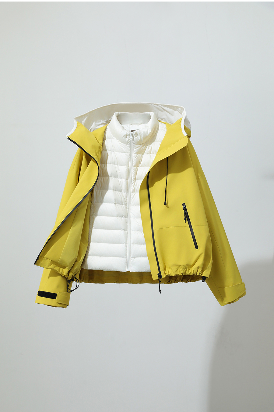 Color Block Two-Piece Down Jacket|AMII-AMII.com