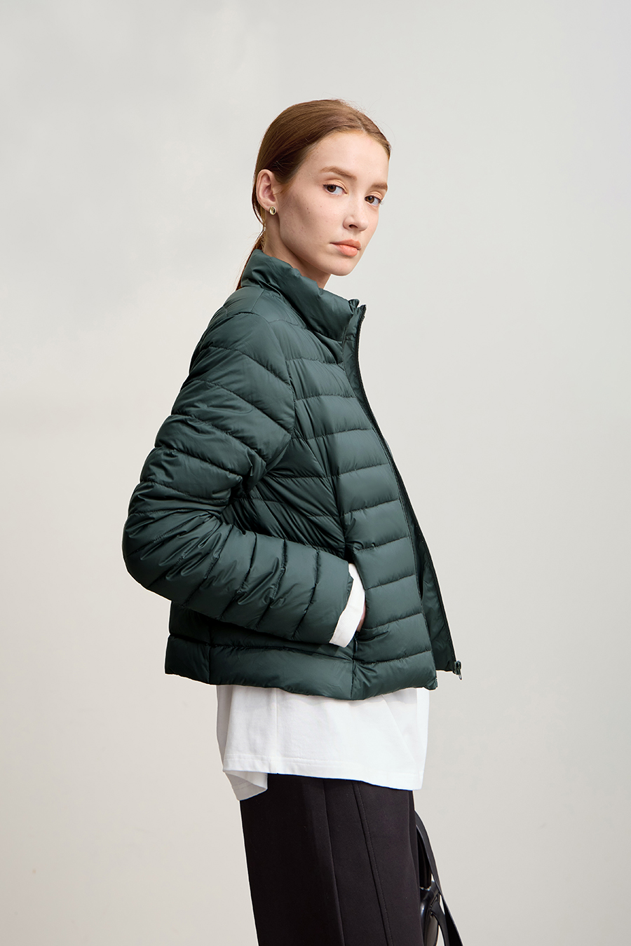 Color Block Two-Piece Down Jacket|AMII-AMII.com