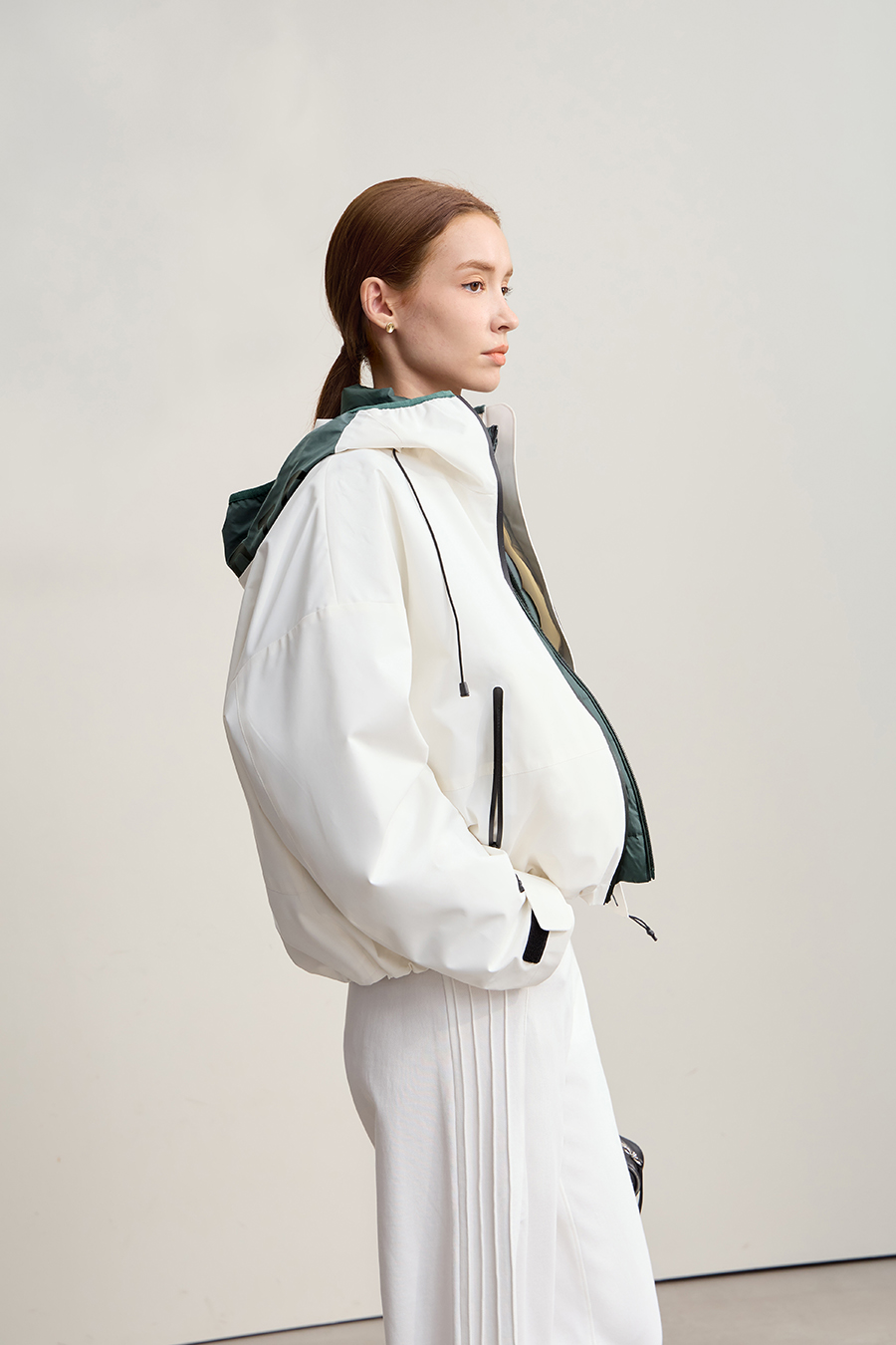 Color Block Two-Piece Down Jacket|AMII-AMII.com