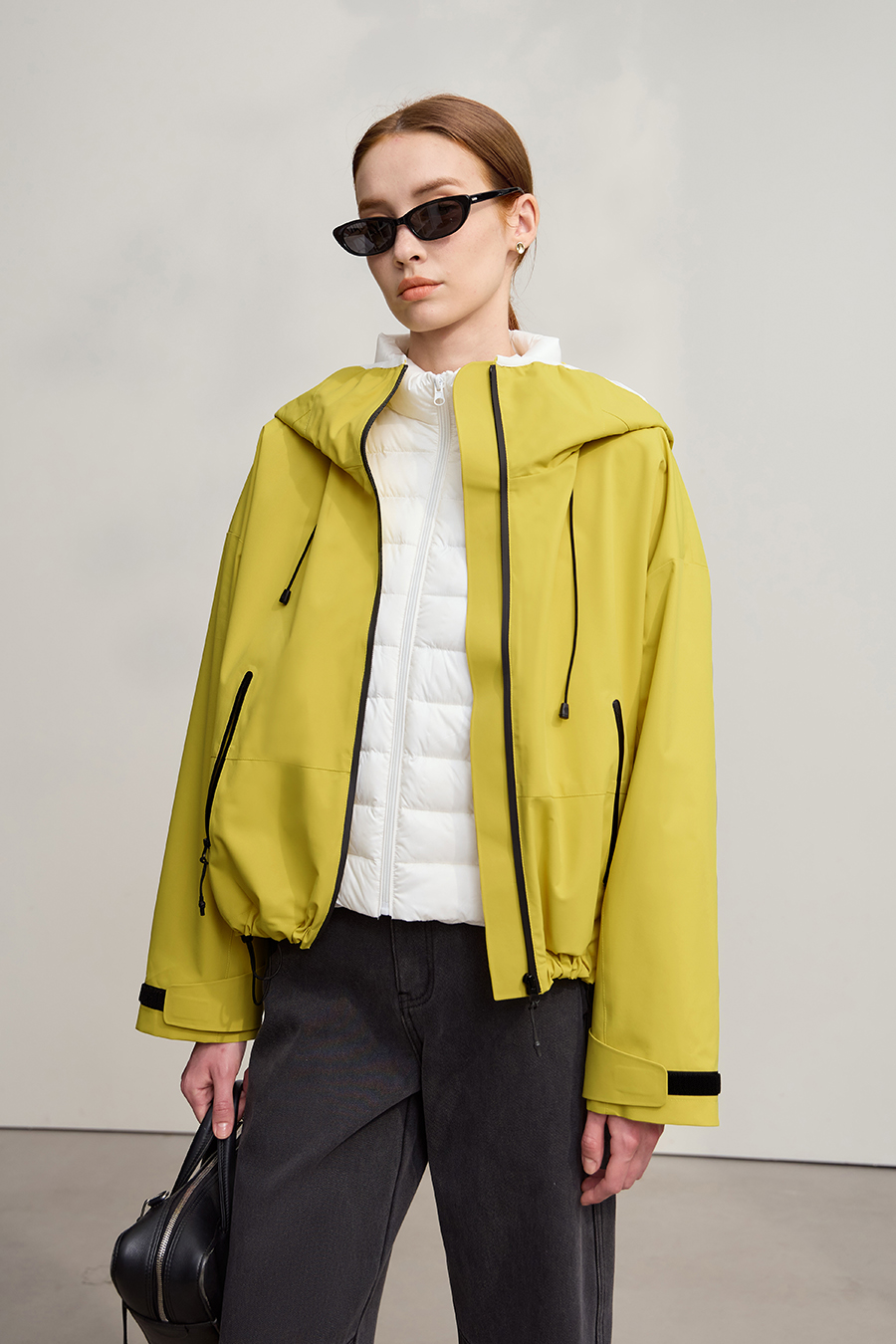 Color Block Two-Piece Down Jacket|AMII-AMII.com