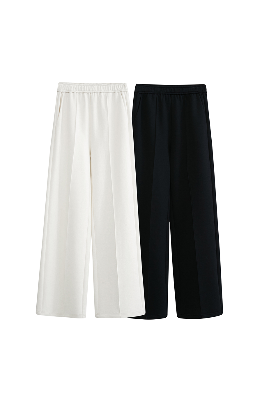Brushed Straight Leg Casual Long Pants|AMII-AMII.com