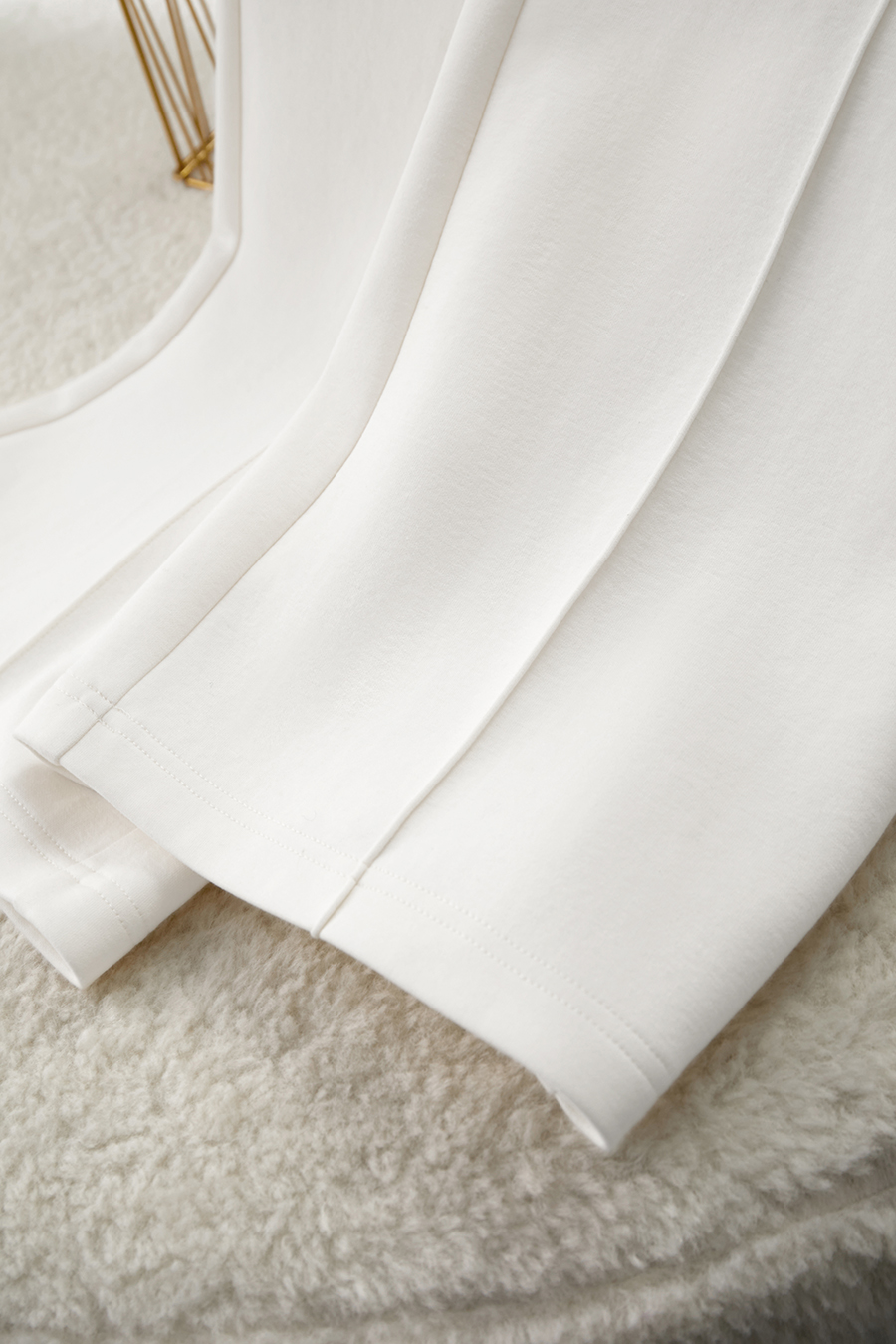 Brushed Straight Leg Casual Long Pants|AMII-AMII.com