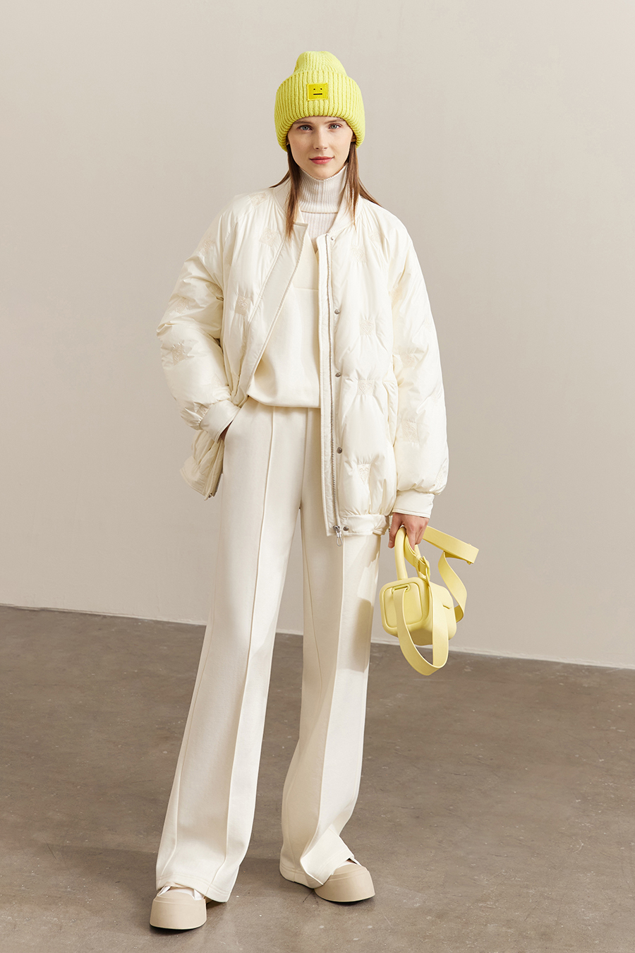 Brushed Straight Leg Casual Long Pants|AMII-AMII.com