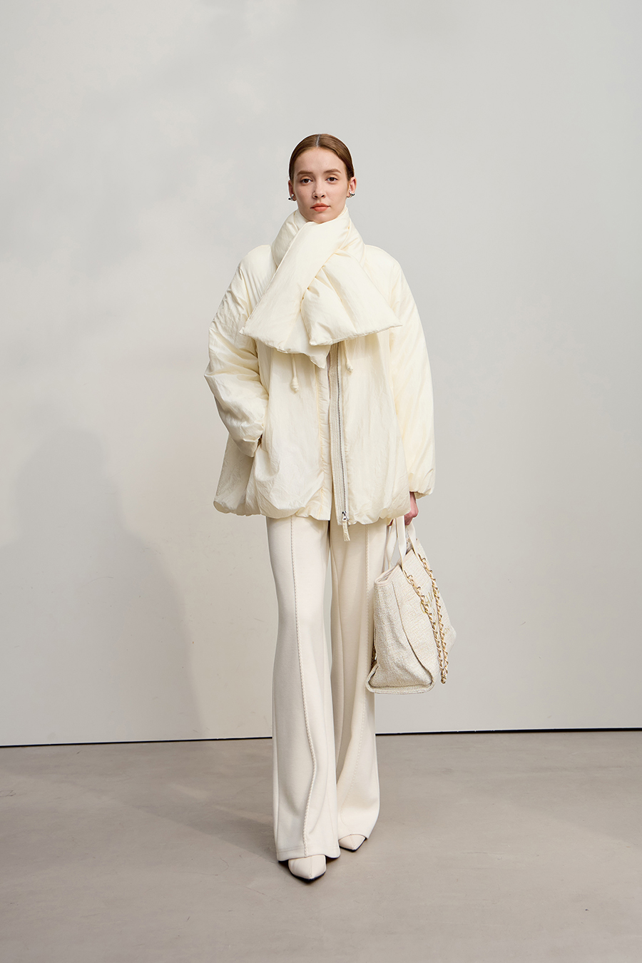 Knitted Acetate Wool Trousers