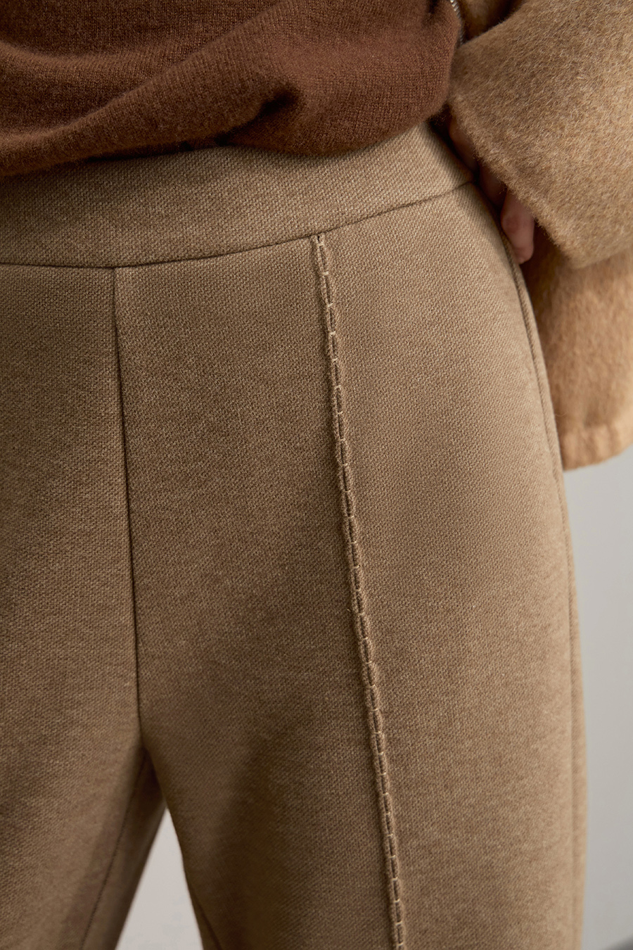 Knitted Acetate Wool Trousers