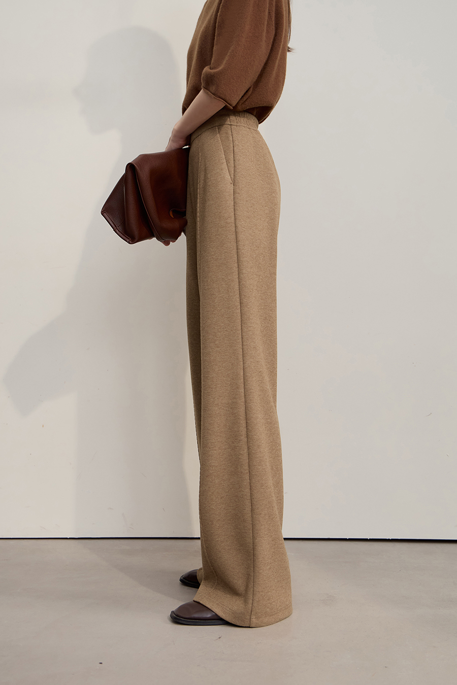 Knitted Acetate Wool Trousers