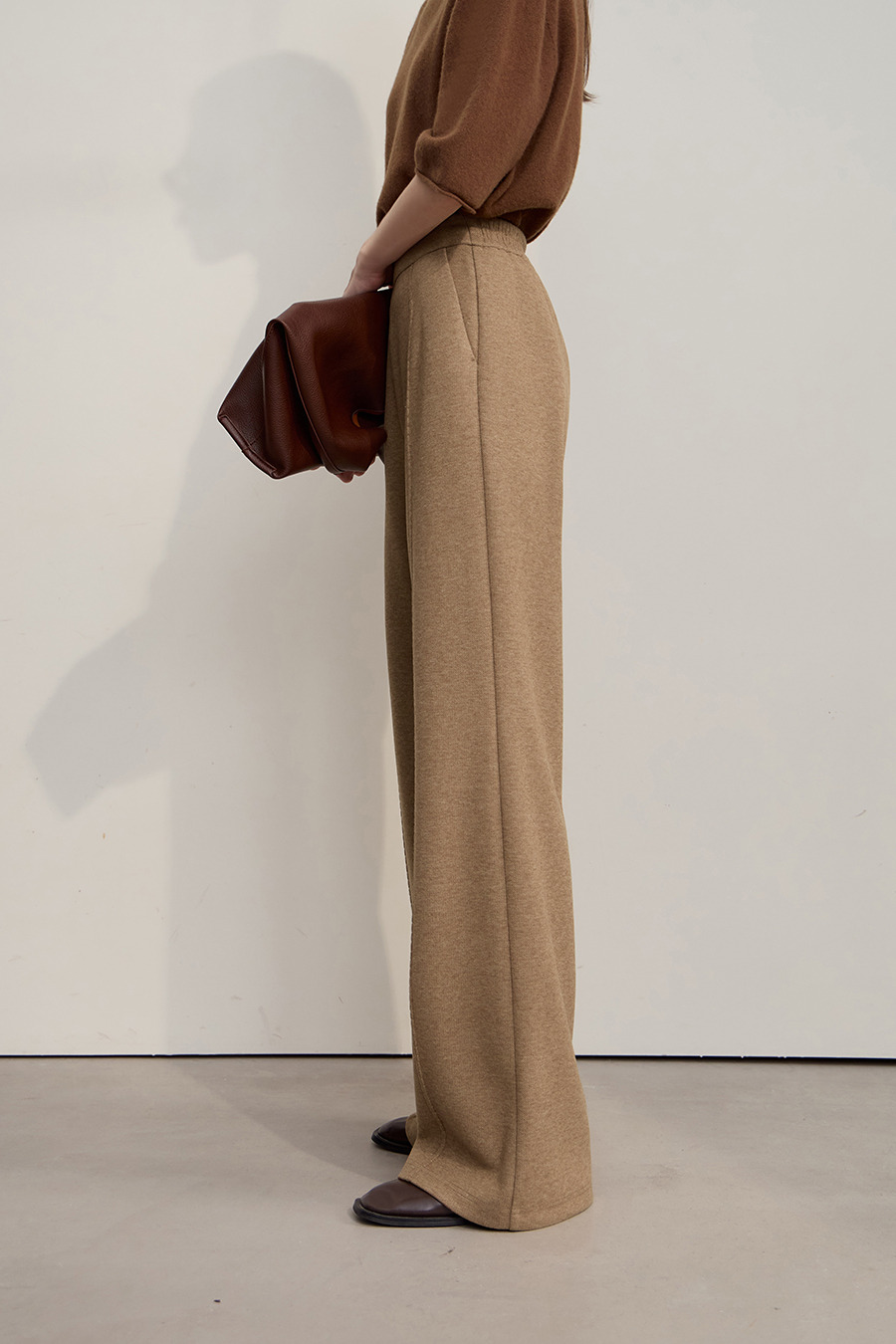 Knitted Acetate Wool Trousers
