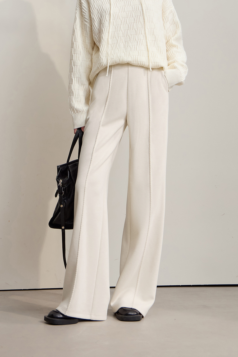 Knitted Acetate Wool Trousers