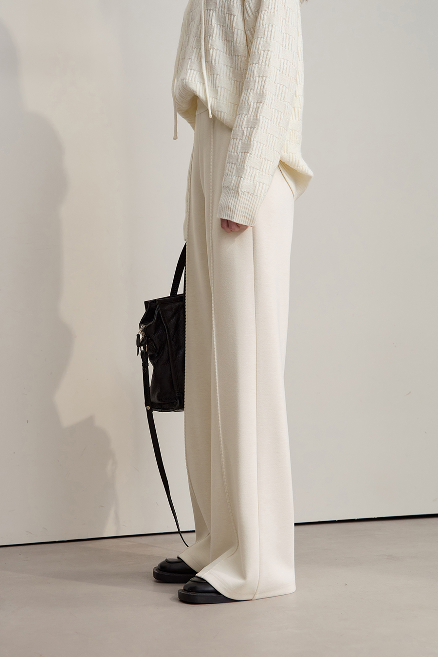 Knitted Acetate Wool Trousers