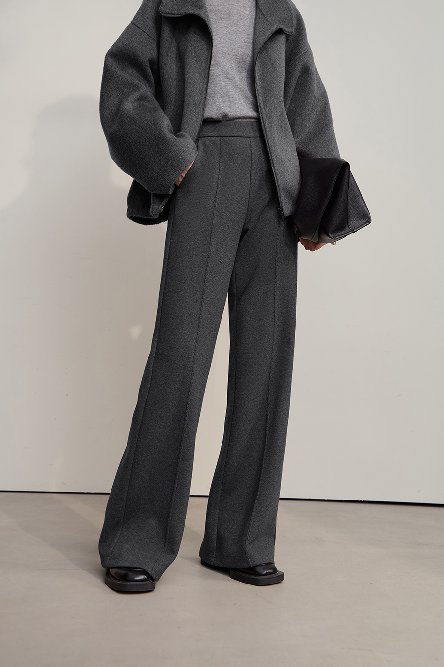 Knitted Acetate Wool Trousers