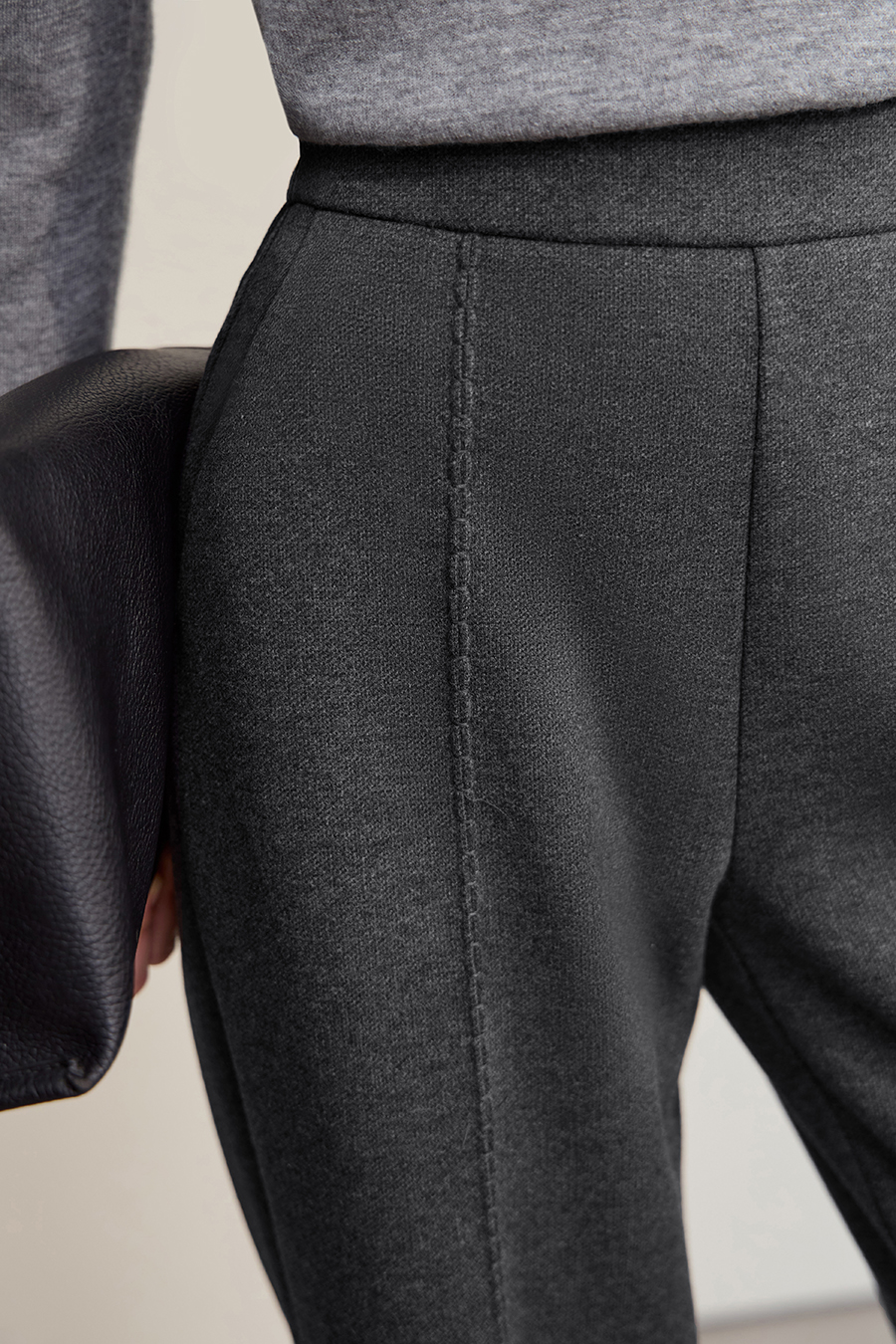 Knitted Acetate Wool Trousers