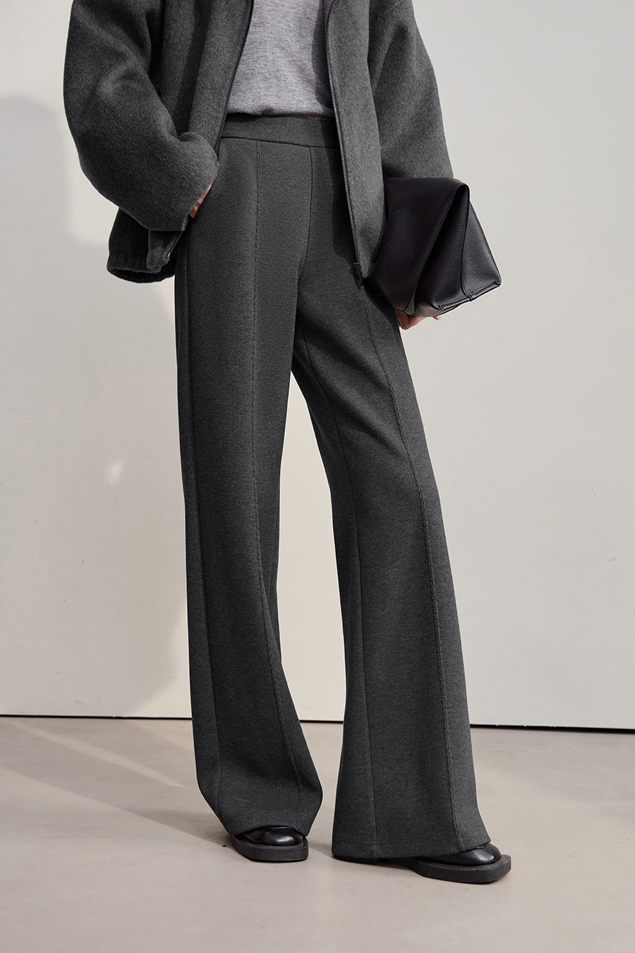 Knitted Acetate Wool Trousers