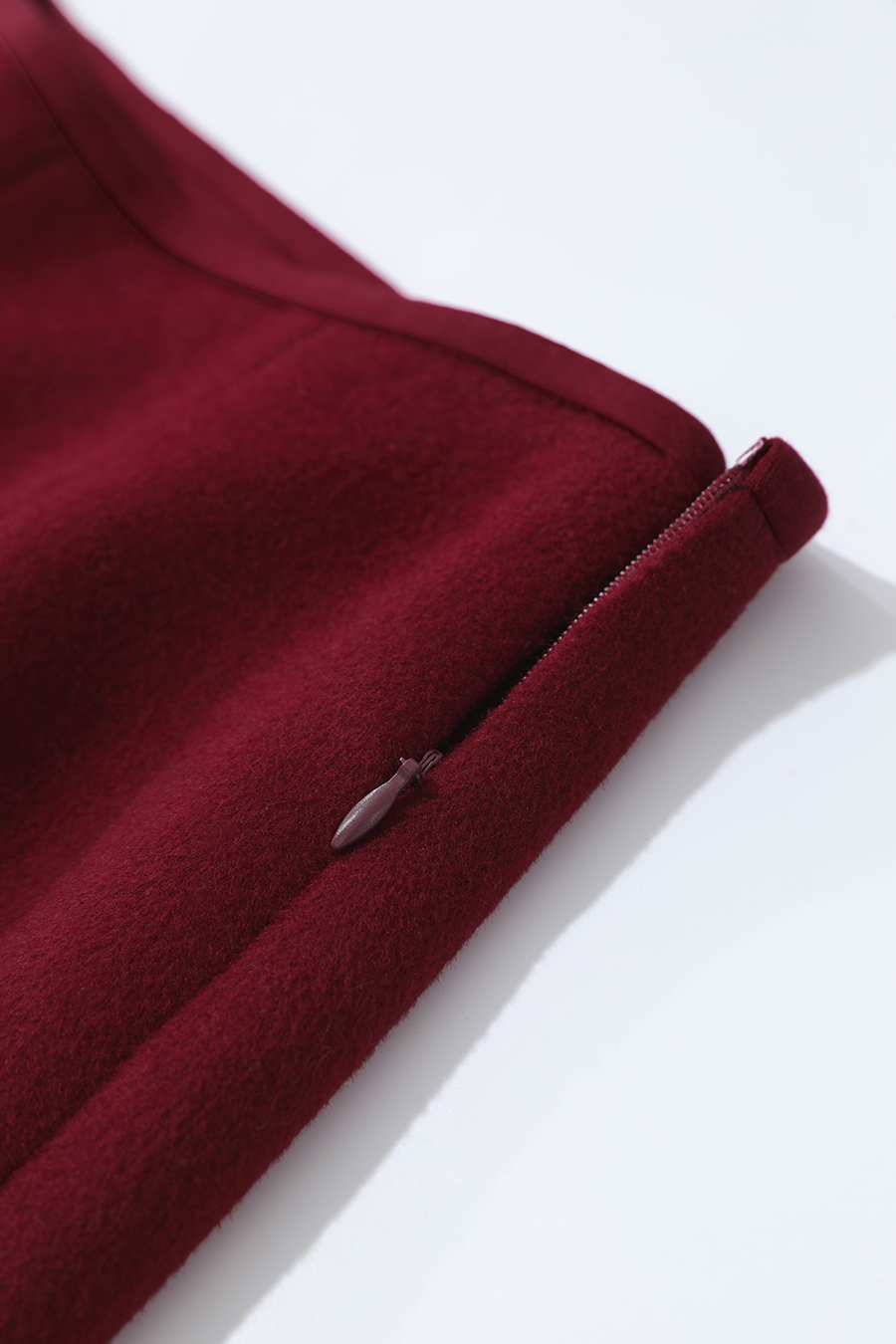 Fitted Long Woolen Skirt|AMII-AMII.com