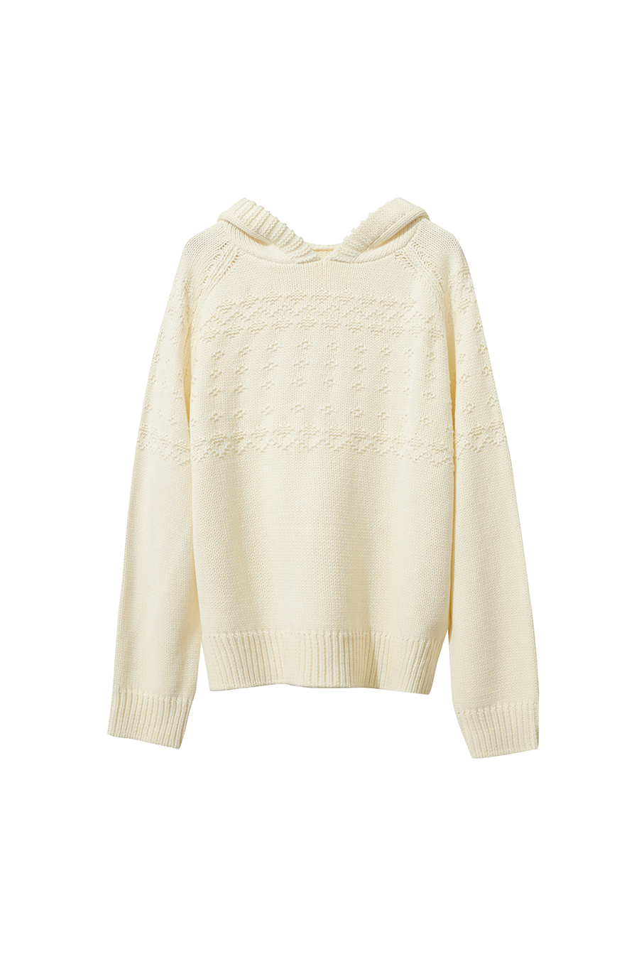 Hooded Raglan Sleeve Sweater