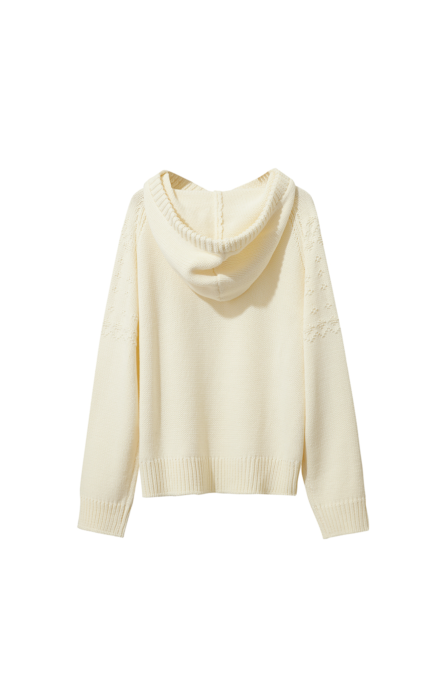 Hooded Raglan Sleeve Sweater