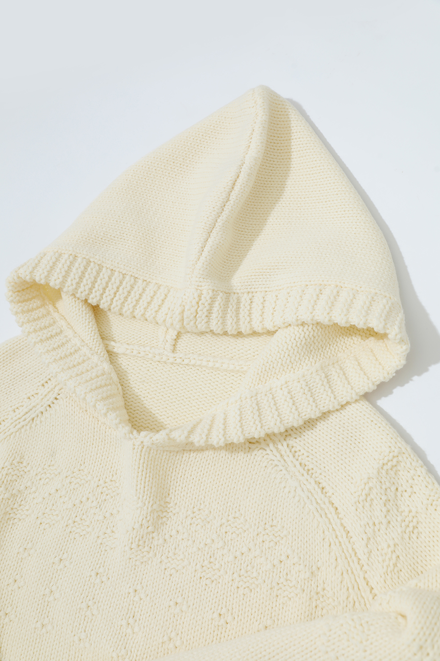 Hooded Raglan Sleeve Sweater