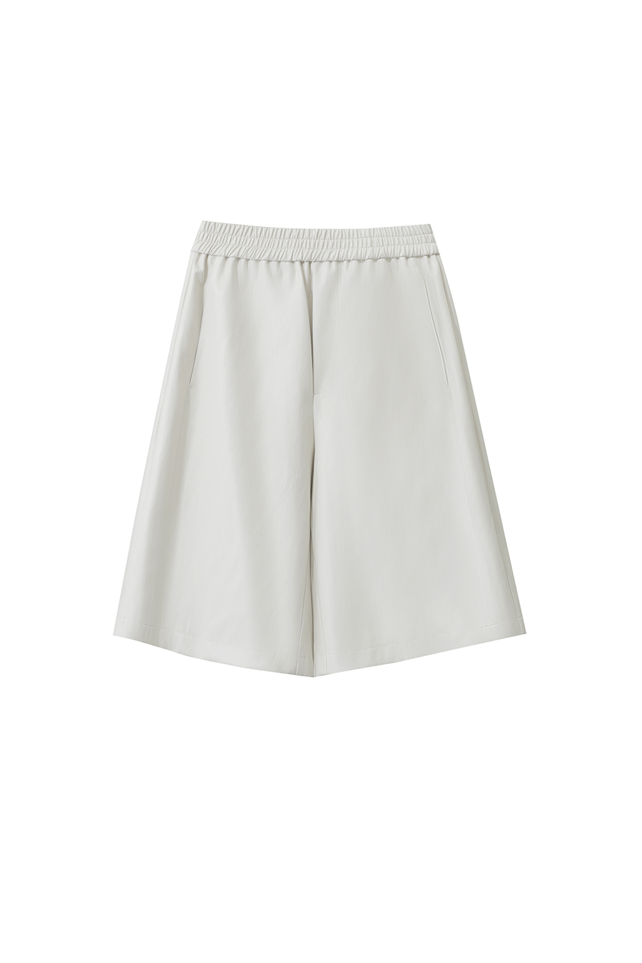 Eco - Leather Casual Shorts|AMII-AMII.com