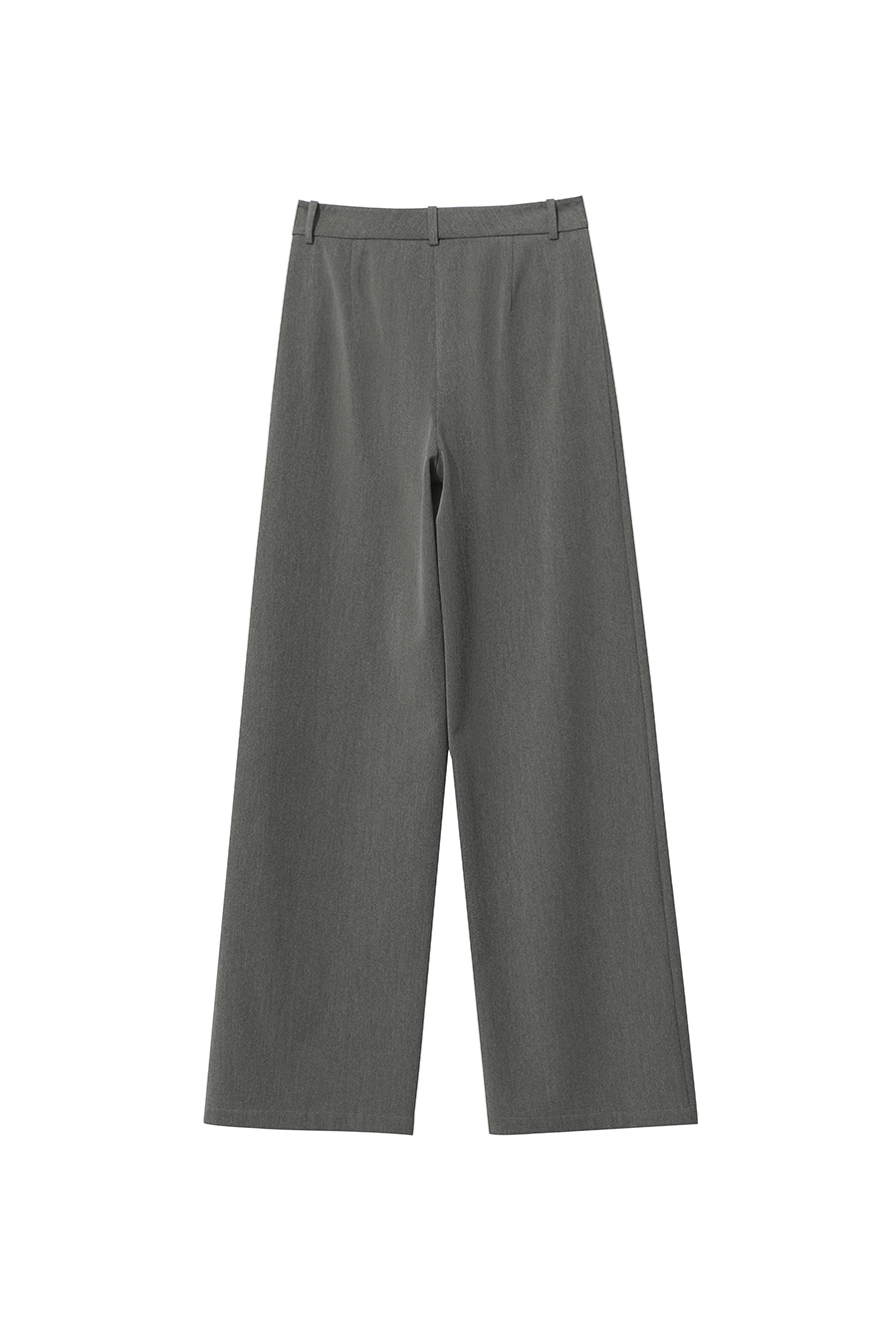 Brushed Wide-leg Casual Trousers