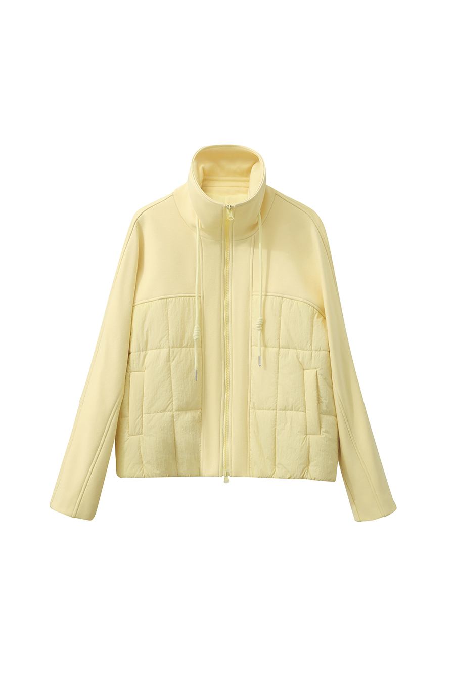 High Neck Set - in Sleeve Fleece - lined Cotton - padded Coat|AMII