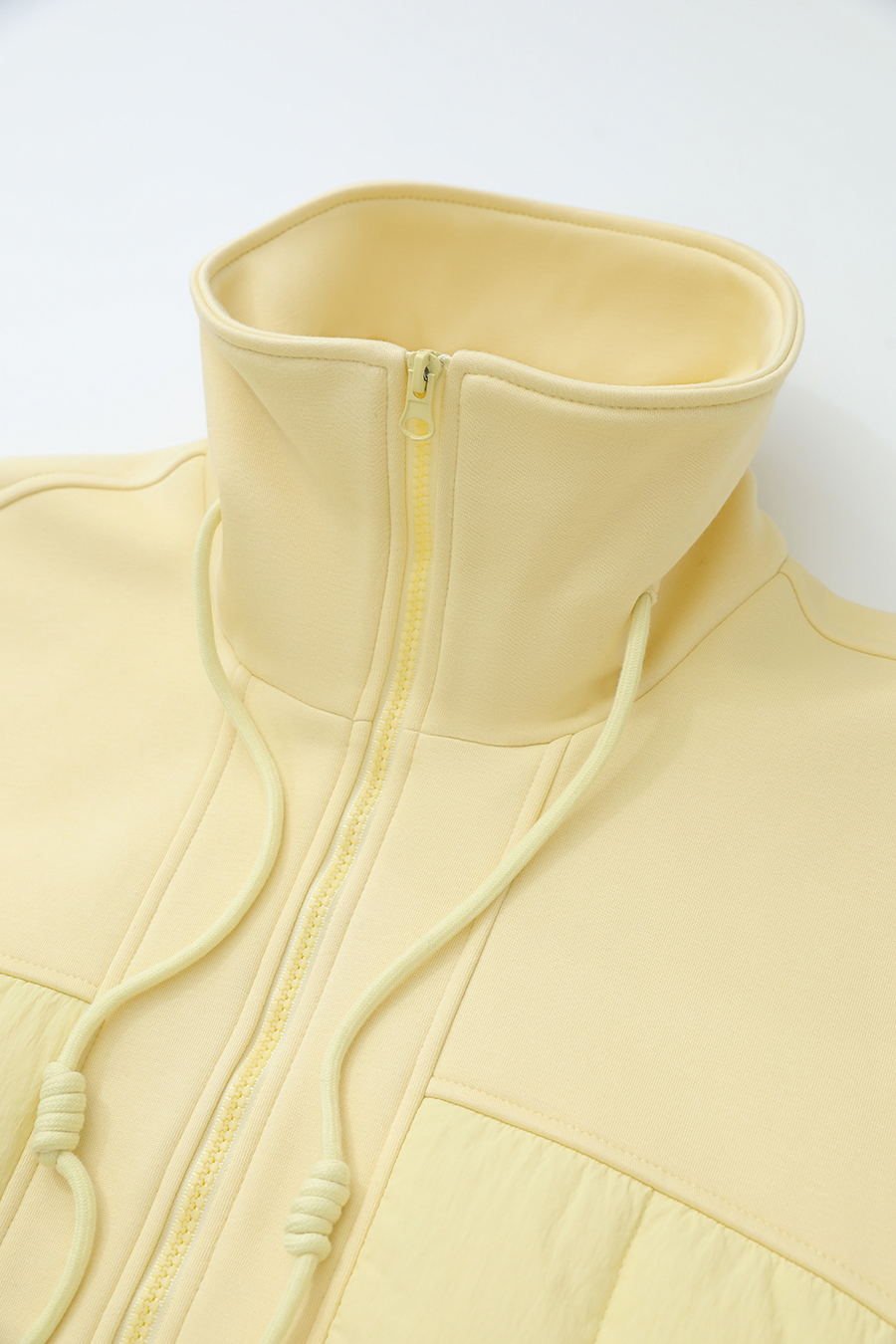 High Neck Set - in Sleeve Fleece - lined Cotton - padded Coat|AMII