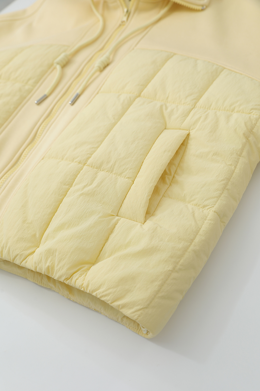 High Neck Set - in Sleeve Fleece - lined Cotton - padded Coat|AMII