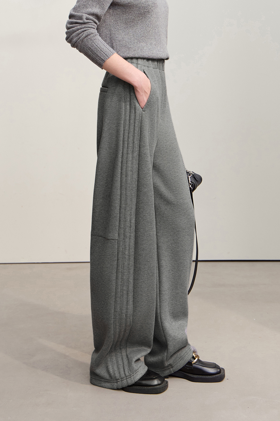 Composite Fleece Casual Pants|AMII-AMII.com