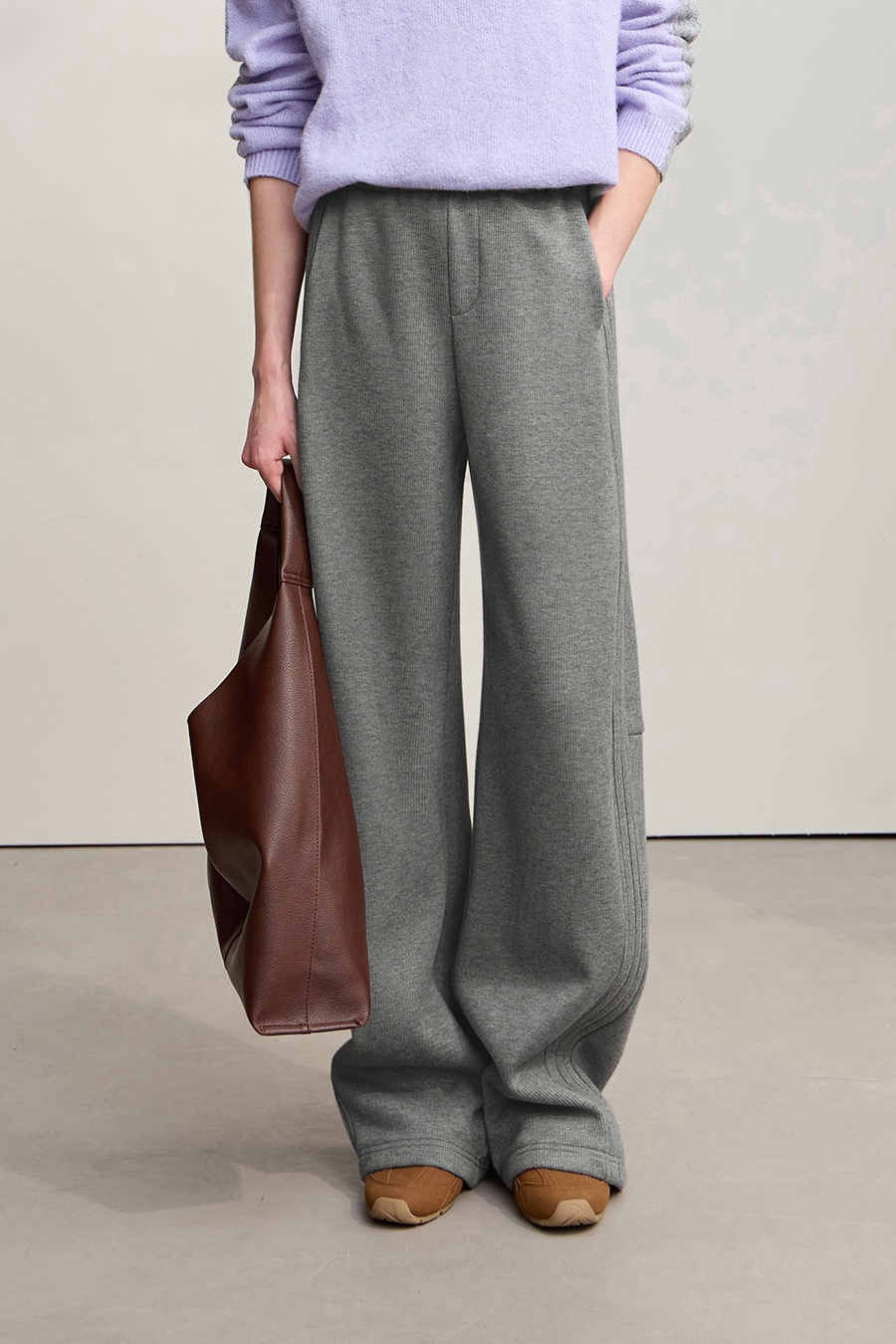 Composite Fleece Casual Pants|AMII-AMII.com