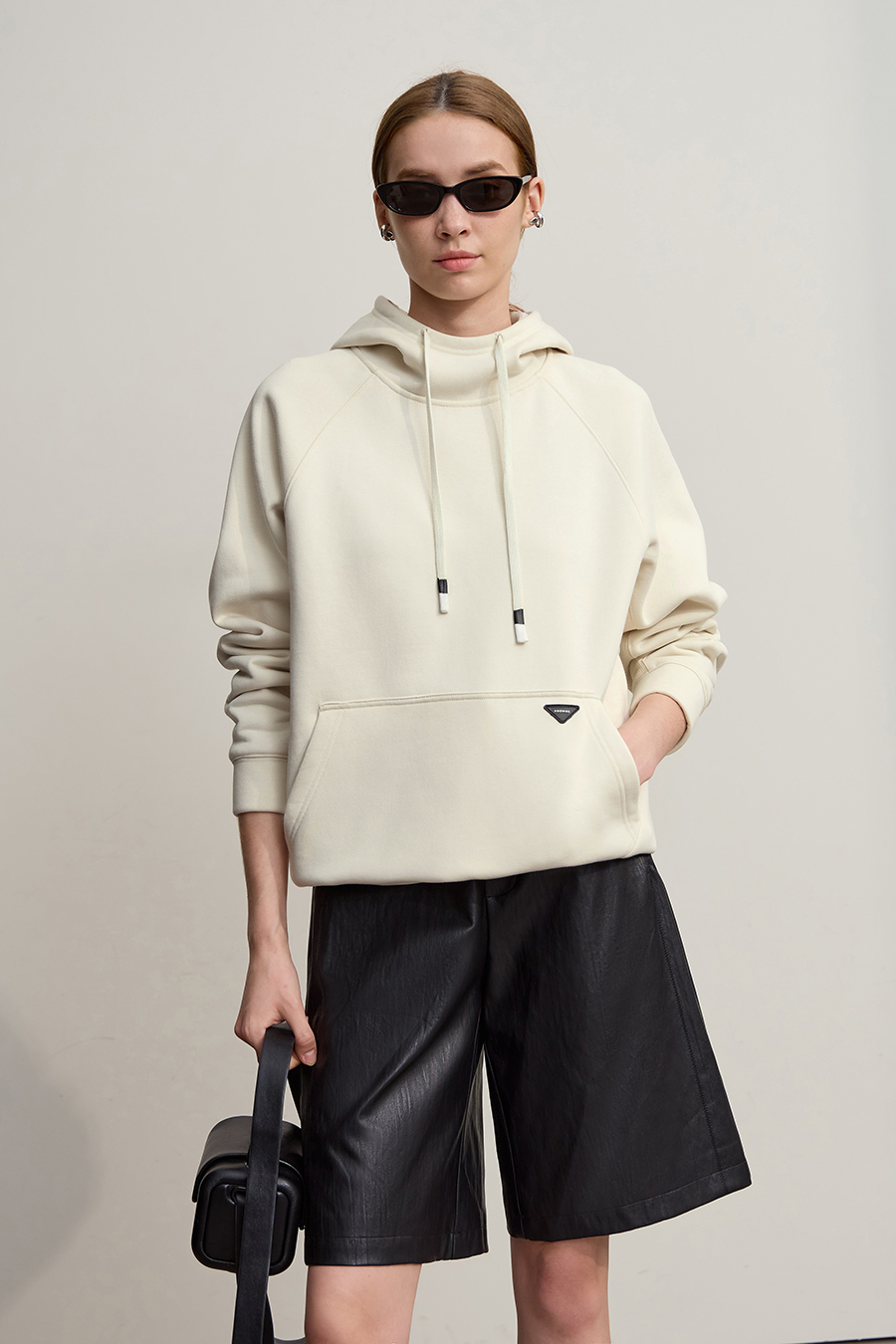 Fleece-Lined Hooded Warm Sweatshirt