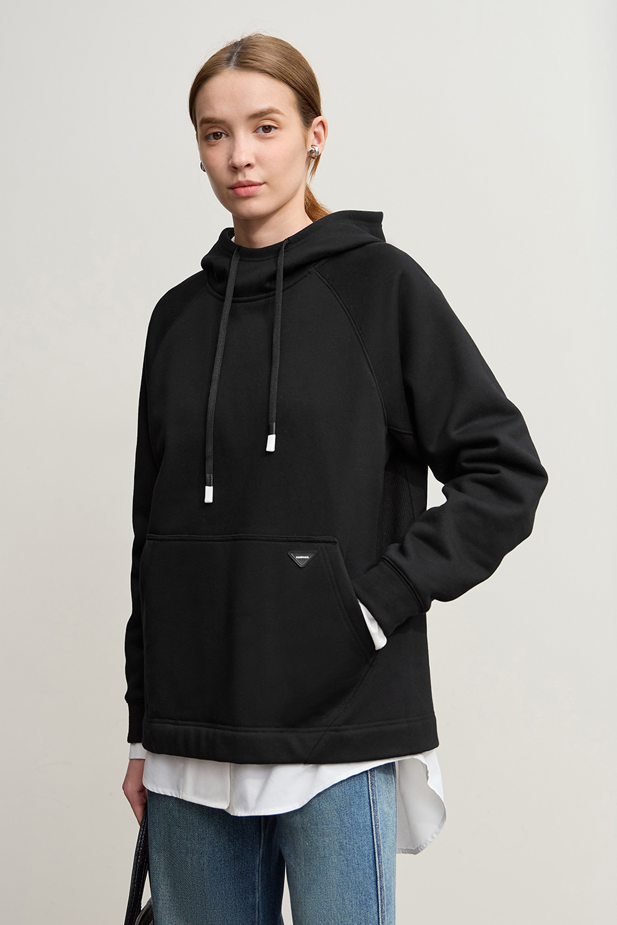 Fleece-Lined Hooded Warm Sweatshirt