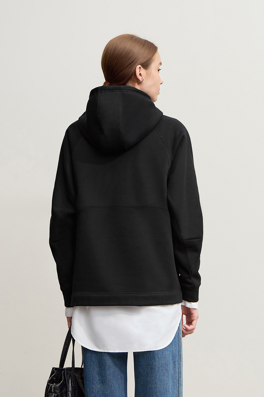 Fleece-Lined Hooded Warm Sweatshirt