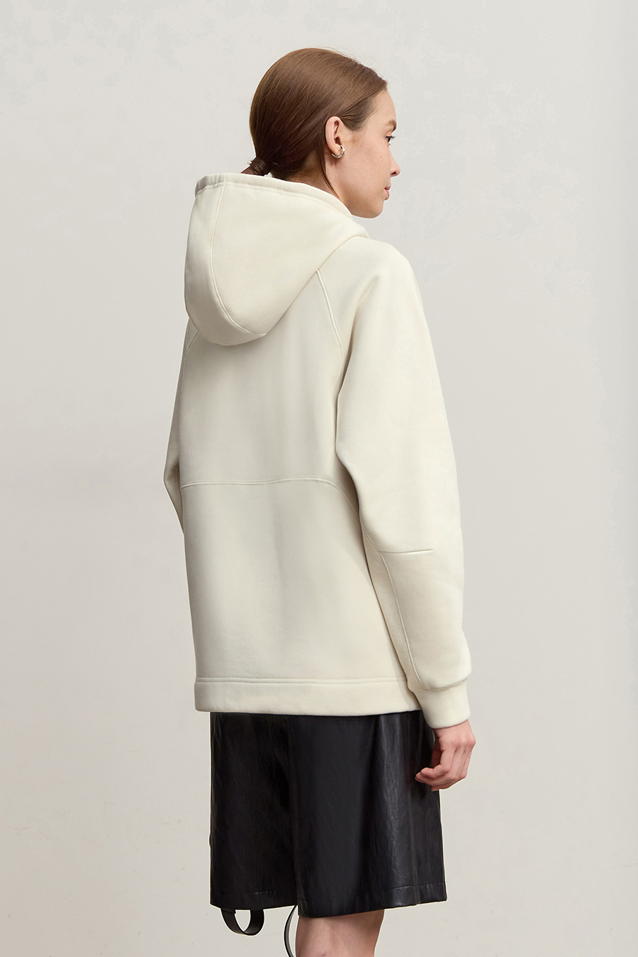 Fleece-Lined Hooded Warm Sweatshirt