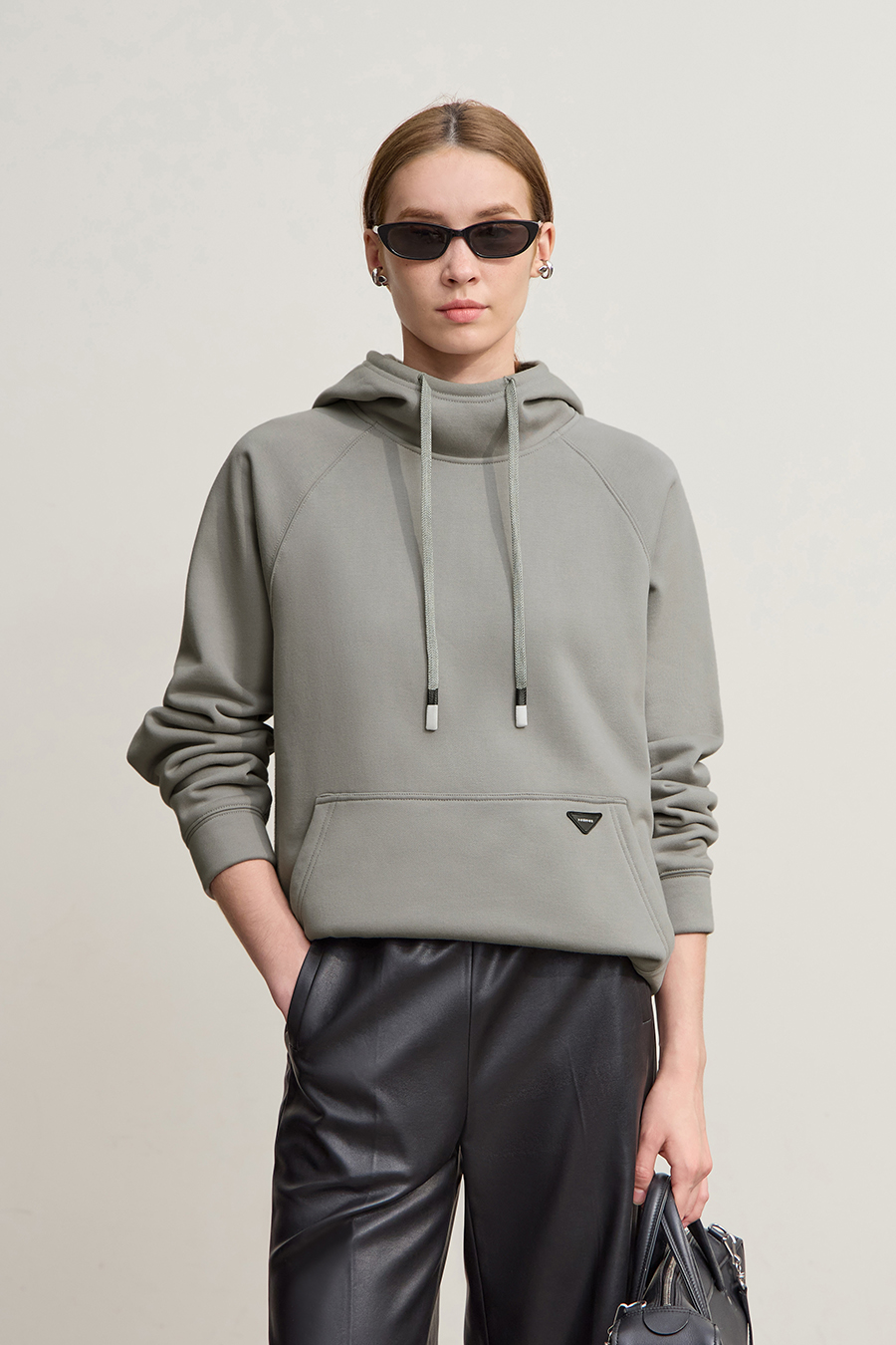 Fleece-Lined Hooded Warm Sweatshirt