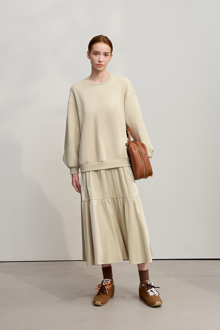 Loose Layered Fake Two-piece Dress