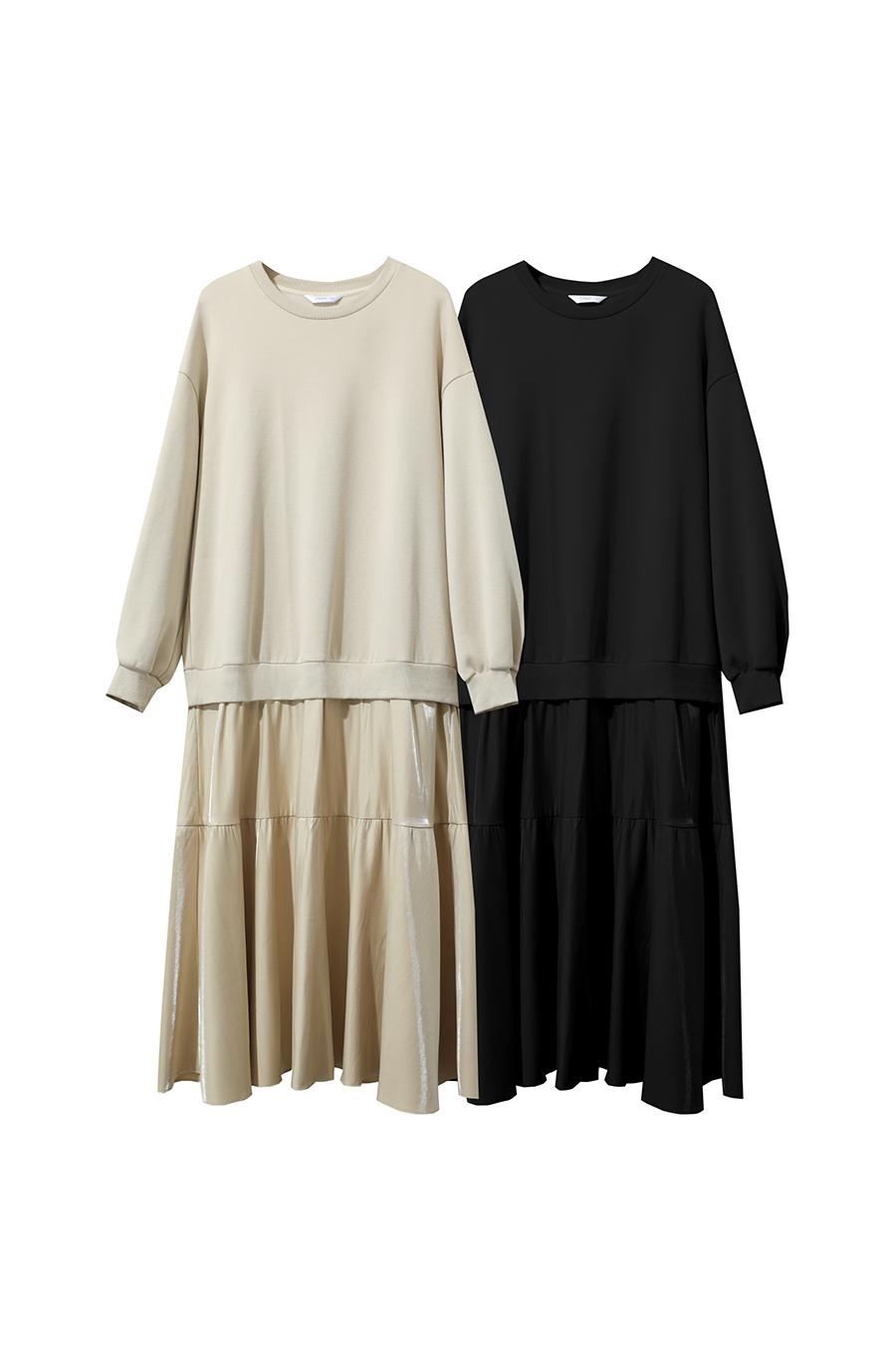 Loose Layered Fake Two-piece Dress