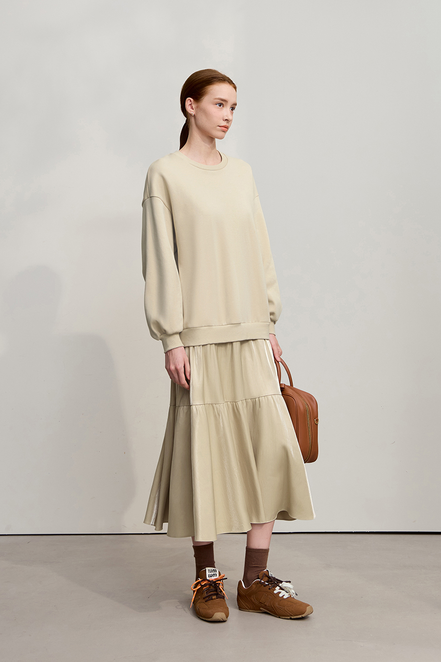 Loose Layered Fake Two-piece Dress