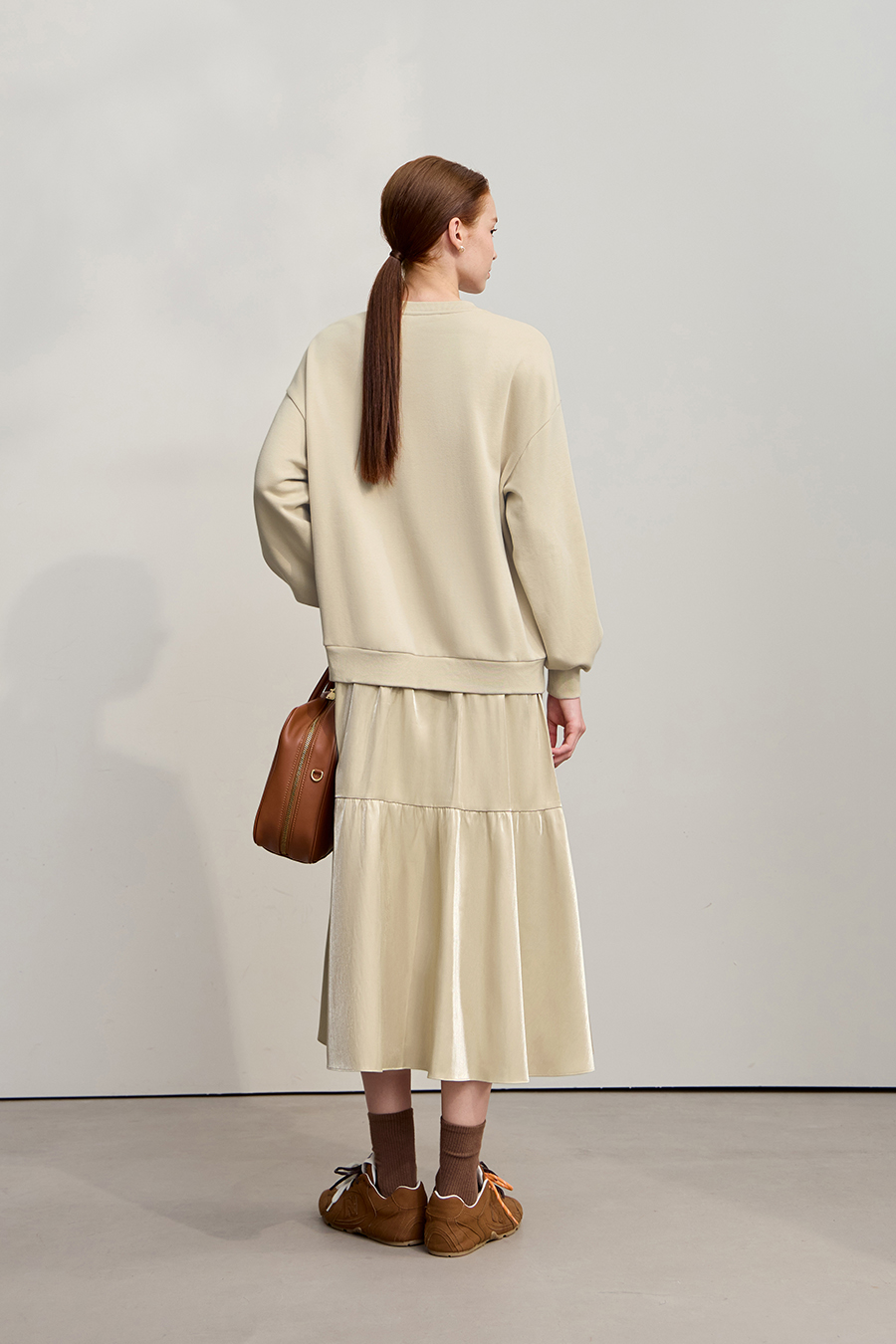 Loose Layered Fake Two-piece Dress