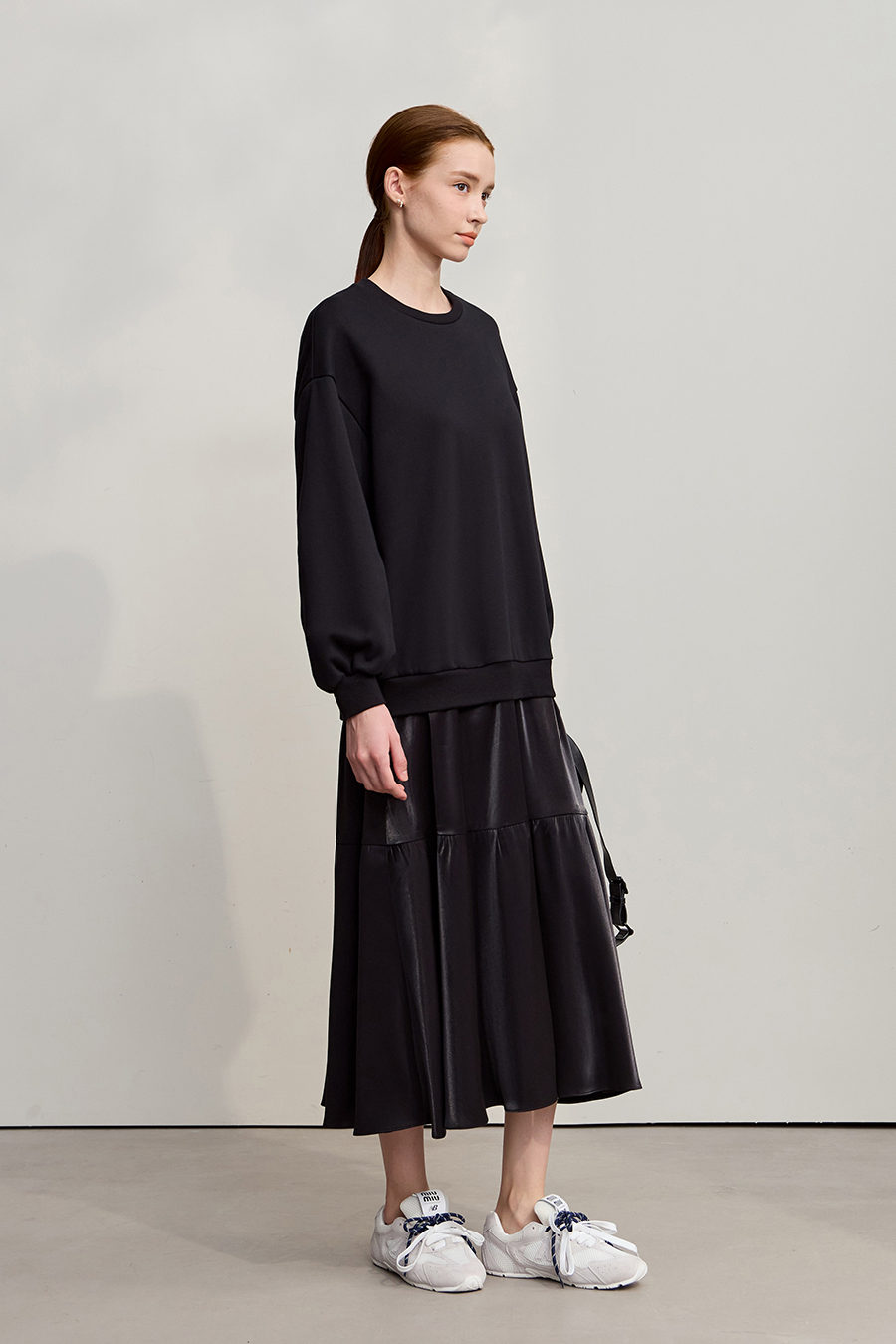 Loose Layered Fake Two-piece Dress