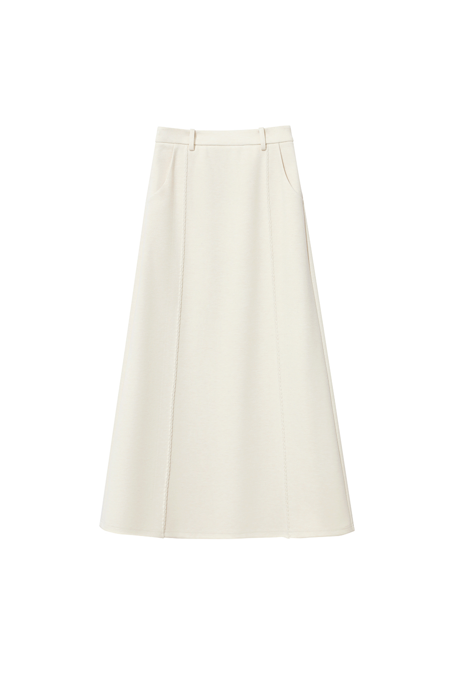 Long Slightly Elastic A - line Skirt|AMII-AMII.com