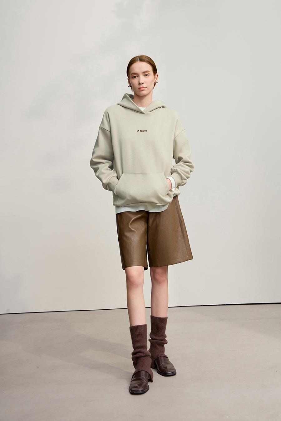 Letter Embroidered Hoodie|AMII-AMII.com