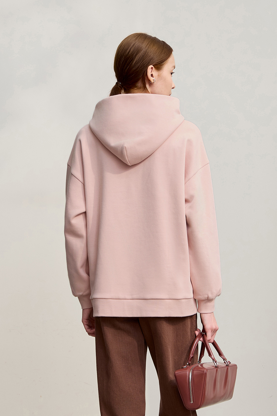 Letter Embroidered Hoodie|AMII-AMII.com